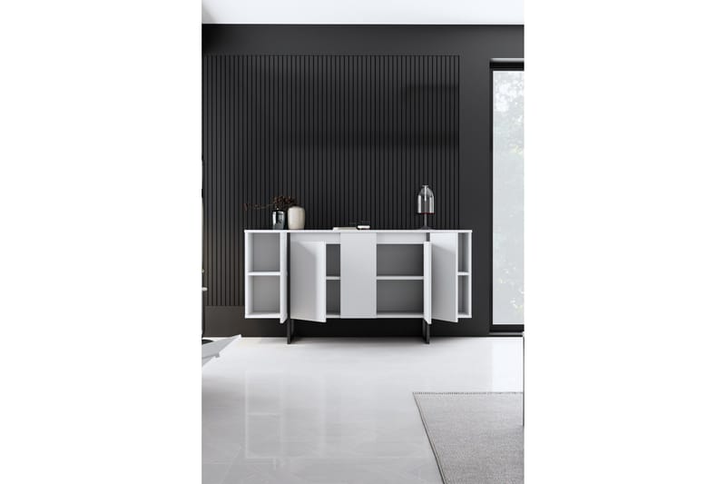 Luxe Konsollbord 160 cm - Vit/Svart - Products - Förvaring - Förvaringsmöbler - Sideboard & skänk
