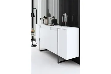 Luxe Konsollbord 160 cm - Vit/Svart - Products - Förvaring - Förvaringsmöbler - Sideboard & skänk