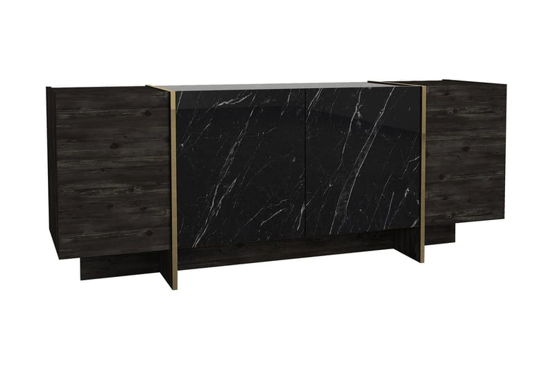 Riello Sidobord 180 cm - Svart|Guld - Products - Förvaring - Förvaringsmöbler - Sideboard & skänk