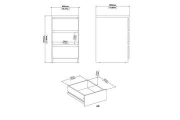 Salomns Byrå 70,1 cm - Svart - Products - Förvaring - Förvaringsmöbler - Byrå