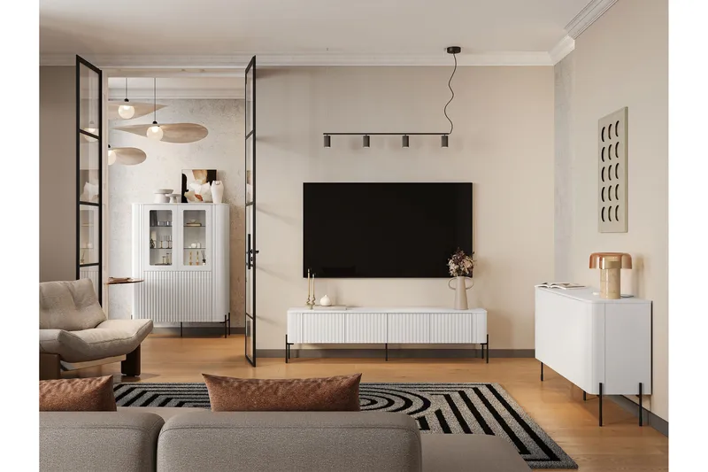 Sherie Möbelset För Vardagsrum - Beige - Products - Förvaring - Förvaringsmöbler - Möbelset för vardagsrum