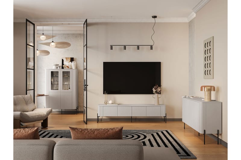 Sherie Möbelset För Vardagsrum - Vit - Products - Förvaring - Förvaringsmöbler - Möbelset för vardagsrum