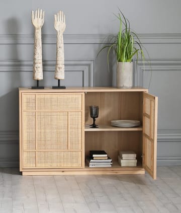 Sideboard med förvaring och rottingdörrar 120 cm bred - Stockholm - Ek - Products - Förvaring - Förvaringsmöbler - Sideboard & skänk