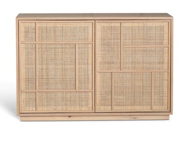 Sideboard med förvaring och rottingdörrar 120 cm bred - Stockholm - Ek - Products - Förvaring - Förvaringsmöbler - Sideboard & skänk