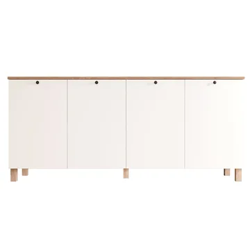 Avero Konsolbord 180x80x42,1 cm - Vit och ek - Products - Förvaring - Förvaringsmöbler - Sideboard & skänk