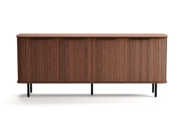 Kopparbo Sideboard med Förvaring Ribbad - Mörkbrunt / Valnöt / Trä - Products - Förvaring - Förvaringsmöbler - Sideboard & skänk