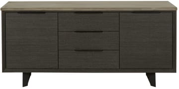 Skänk 160 cm bred mörkbetsad ek med betongskiva - Mörkbetsad ek - Products - Förvaring - Förvaringsmöbler - Sideboard & skänk