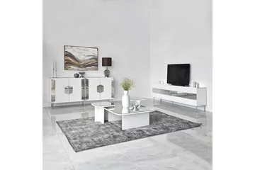 Stedum Konsollbord 180 cm - Vit/Silver - Products - Förvaring - Förvaringsmöbler - Sideboard & skänk