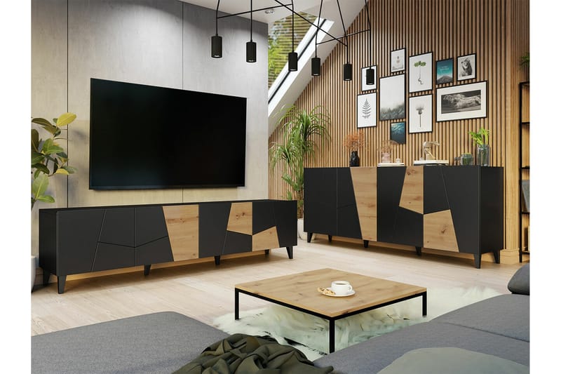 Strontian Möbelset För Vardagsrum Scandinavian Choice Black - Products - Förvaring - Förvaringsmöbler - Möbelset för vardagsrum