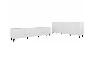 Strontian Möbelset För Vardagsrum Scandinavian Choice White - Products - Förvaring - Förvaringsmöbler - Möbelset för vardagsrum