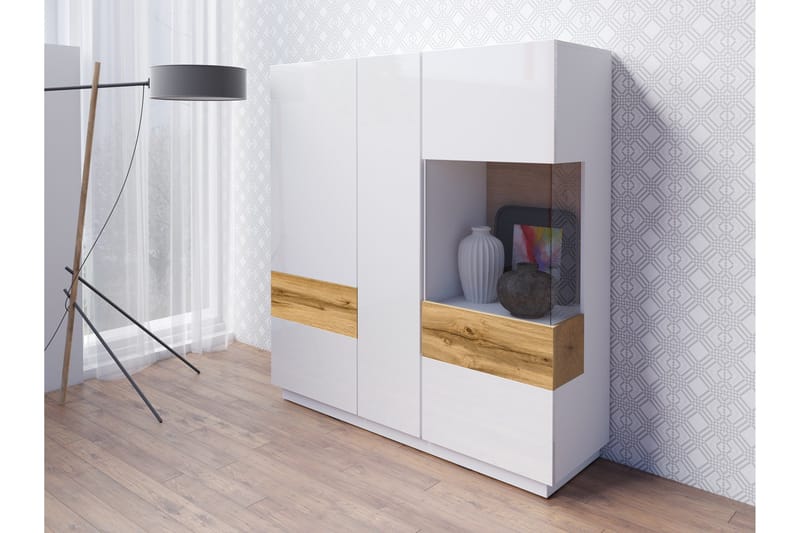 Tomeka Sideboard - Vit/Trä - Products - Förvaring - Förvaringsmöbler - Sideboard & skänk