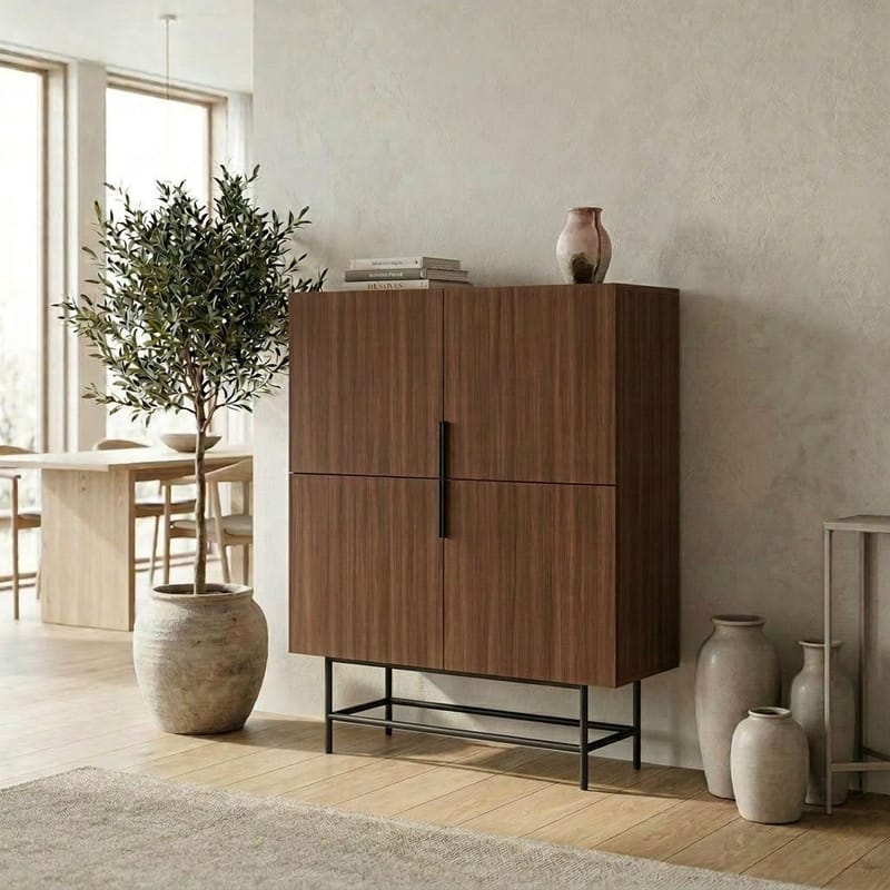 Truvia Sideboard 100x128x40 cm - Milano valnöt svart - Products - Förvaring - Förvaringsmöbler - Sideboard & skänk