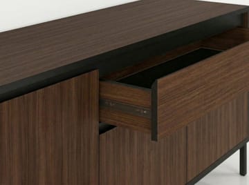 Velar Konsol 180x80x40 cm - Milano Walnut, Wood Black, Black - Products - Förvaring - Förvaringsmöbler - Sideboard & skänk