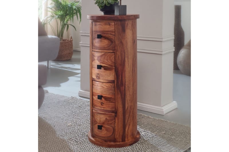 Willowdale Sideboard 35 cm 4 Lådor Runt - Brun - Products - Förvaring - Förvaringsmöbler - Sideboard & skänk