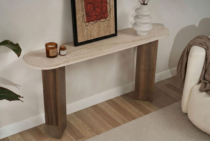 Yeno Sideboard 150x75x35 cm - Travertin, Venezia-valnöt - Products - Förvaring - Förvaringsmöbler - Sideboard & skänk