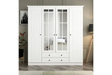 Fruitland Garderob 180 cm - Vit - Products - Förvaring - Garderober & garderobssystem