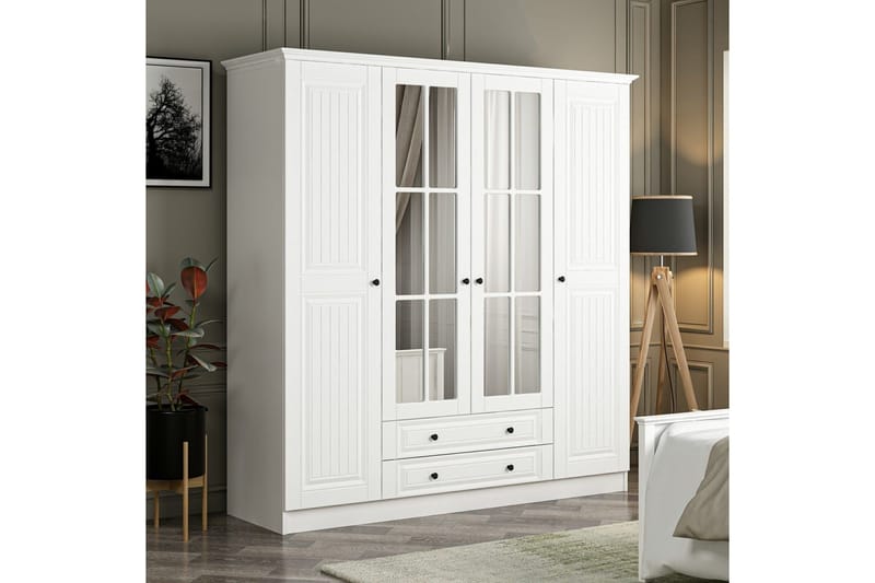 Fruitland Garderob 180 cm - Vit - Products - Förvaring - Garderober & garderobssystem