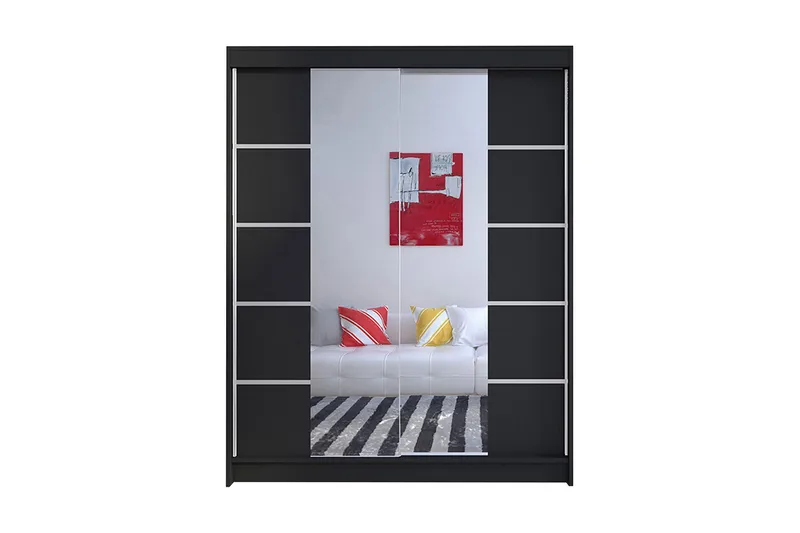 Garderob Camino LED-belysning - Svart - Products - Förvaring - Garderober & garderobssystem