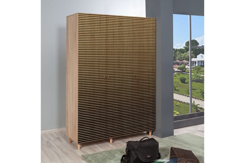 Brokind Garderob 135 cm - Brun/Ek - Products - Förvaring - Garderober & garderobssystem - Garderobsskåp
