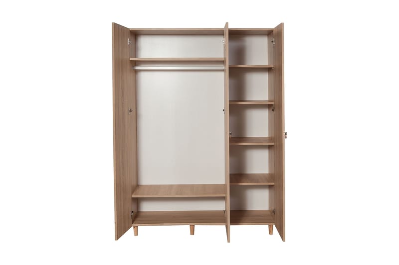 Brokind Garderob 135 cm - Brun/Ek - Products - Förvaring - Garderober & garderobssystem - Garderobsskåp