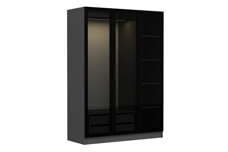 Fruitland Garderob 135 cm - Antracit - Products - Förvaring - Garderober & garderobssystem - Garderobsskåp