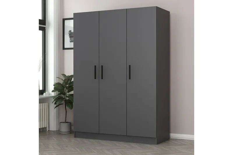 Fruitland Garderob 135 cm - Antracit - Products - Förvaring - Garderober & garderobssystem - Garderobsskåp