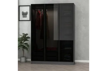 Fruitland Garderob 135 cm - Antracit - Products - Förvaring - Garderober & garderobssystem - Garderobsskåp