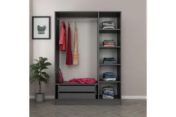 Fruitland Garderob 135 cm - Antracit - Products - Förvaring - Garderober & garderobssystem - Garderobsskåp