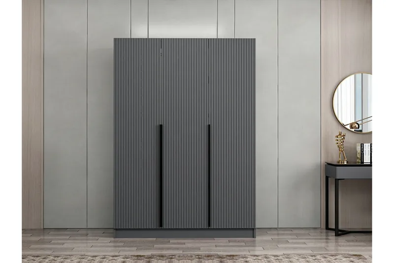 Fruitland Garderob 135 cm - Antracit - Products - Förvaring - Garderober & garderobssystem - Garderobsskåp