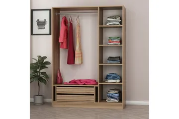 Fruitland Garderob 135 cm - Brun - Products - Förvaring - Garderober & garderobssystem - Garderobsskåp