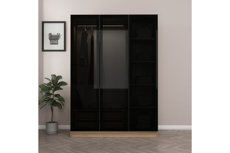 Fruitland Garderob 135 cm - Brun - Products - Förvaring - Garderober & garderobssystem - Garderobsskåp