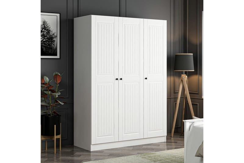 Fruitland Garderob 135 cm - Cream - Products - Förvaring - Garderober & garderobssystem - Garderobsskåp