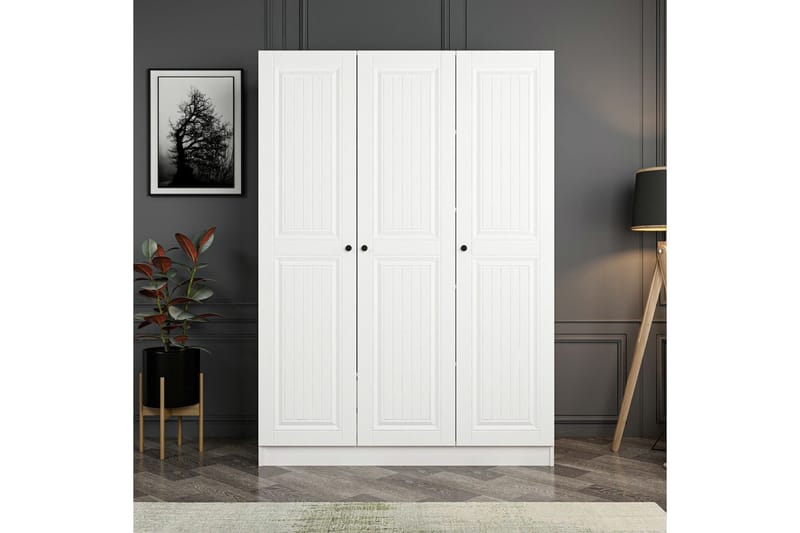 Fruitland Garderob 135 cm - Cream - Products - Förvaring - Garderober & garderobssystem - Garderobsskåp