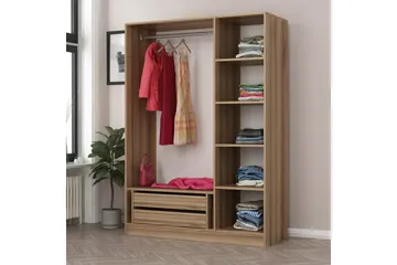 Fruitland Garderob 135 cm - Ek - Products - Förvaring - Garderober & garderobssystem - Garderobsskåp