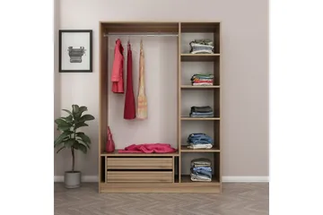 Fruitland Garderob 135 cm - Ek - Products - Förvaring - Garderober & garderobssystem - Garderobsskåp