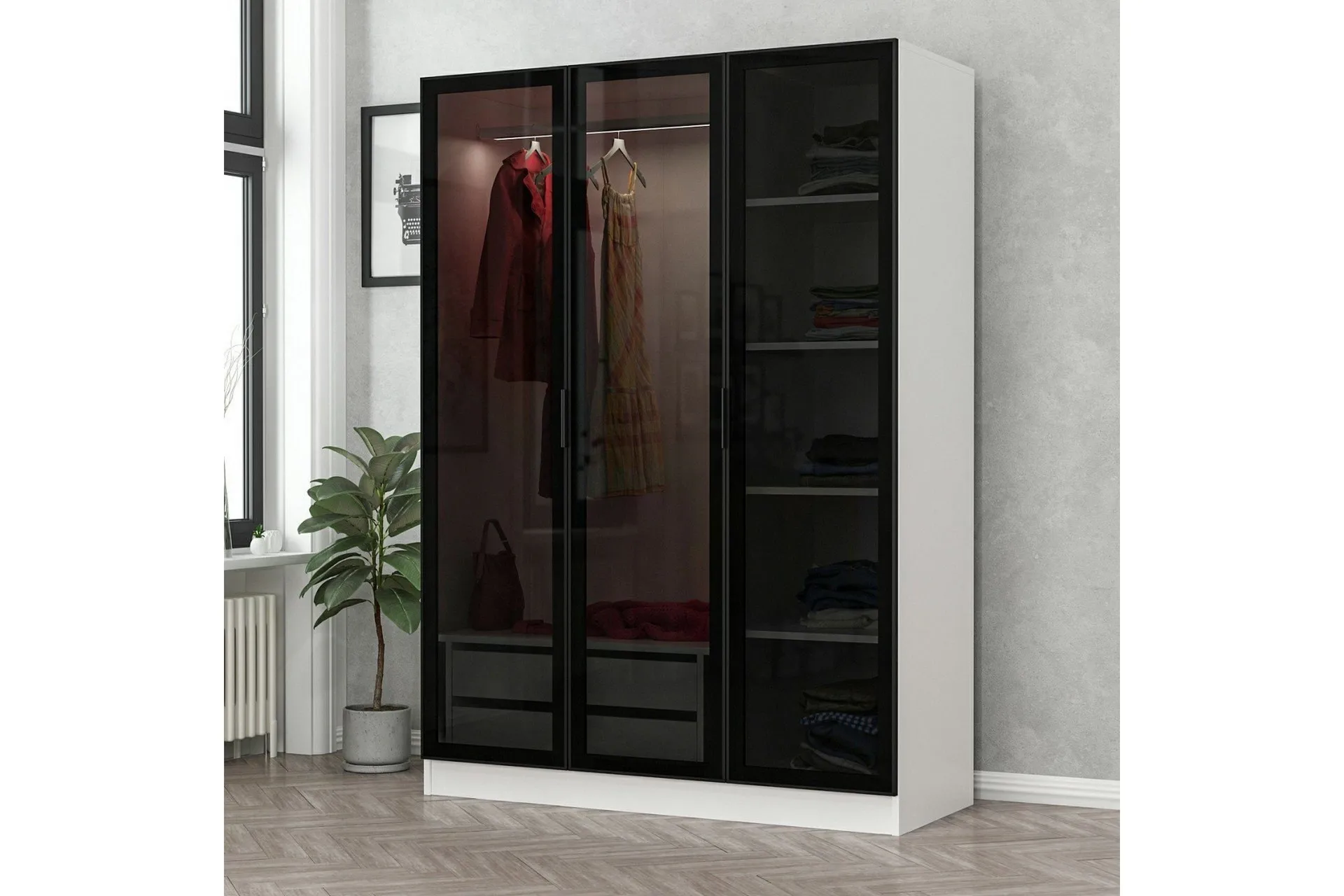 Fruitland Garderob 135 cm
