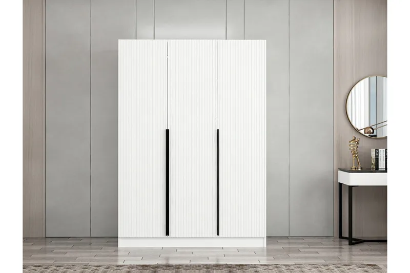 Fruitland Garderob 135 cm - Vit - Products - Förvaring - Garderober & garderobssystem - Garderobsskåp