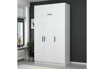 Fruitland Garderob 135 cm - Vit - Products - Förvaring - Garderober & garderobssystem - Garderobsskåp