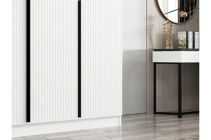 Fruitland Garderob 135 cm - Vit - Products - Förvaring - Garderober & garderobssystem - Garderobsskåp
