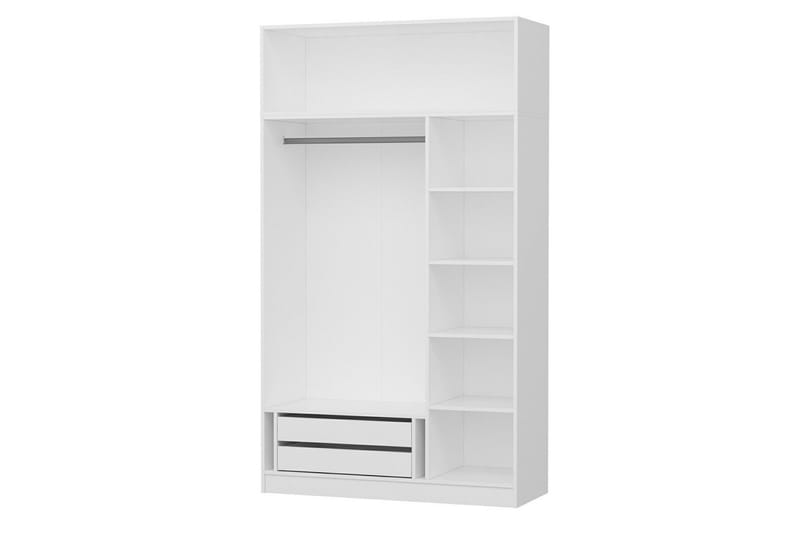 Fruitland Garderob 135 cm - Vit - Products - Förvaring - Garderober & garderobssystem - Garderobsskåp