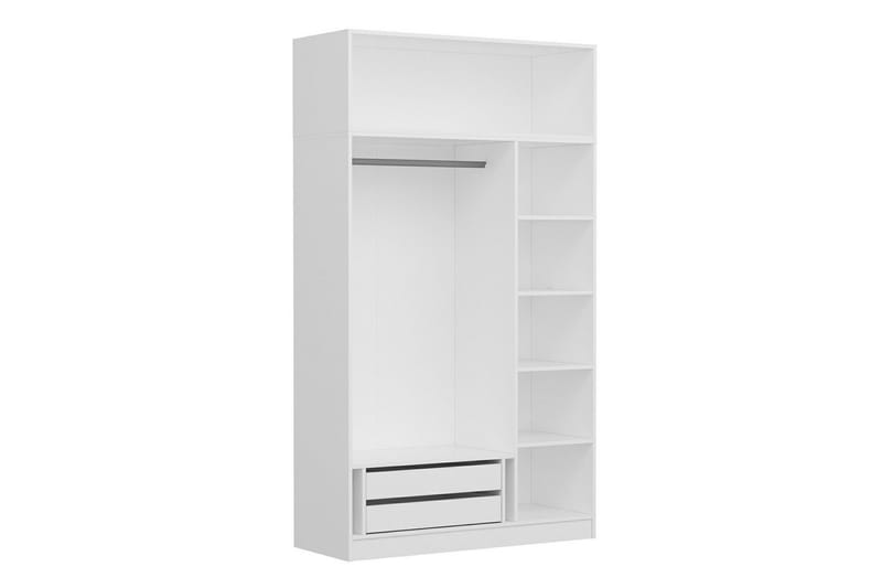 Fruitland Garderob 135 cm - Vit - Products - Förvaring - Garderober & garderobssystem - Garderobsskåp