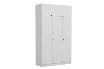 Fruitland Garderob 135x210 cm - Vit - Products - Förvaring - Garderober & garderobssystem - Garderobsskåp