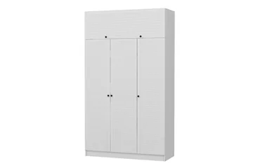 Fruitland Garderob 135x210 cm - Vit - Products - Förvaring - Garderober & garderobssystem - Garderobsskåp