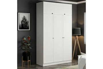 Fruitland Garderob 135x210 cm - Vit - Products - Förvaring - Garderober & garderobssystem - Garderobsskåp