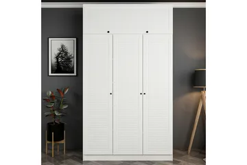 Fruitland Garderob 135x210 cm - Vit - Products - Förvaring - Garderober & garderobssystem - Garderobsskåp