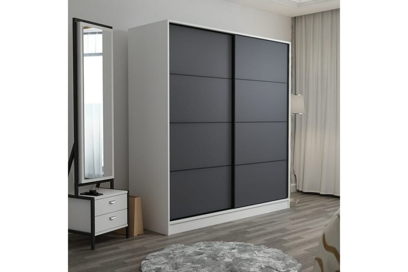 Fruitland Garderob 180 cm - Antracit - Products - F örvaring - Garderober & garderobssystem - Garderobsskåp