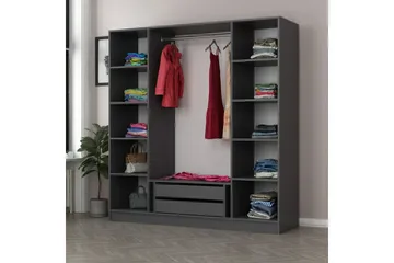 Fruitland Garderob 180 cm - Antracit - Products - Förvaring - Garderober & garderobssystem - Garderobsskåp