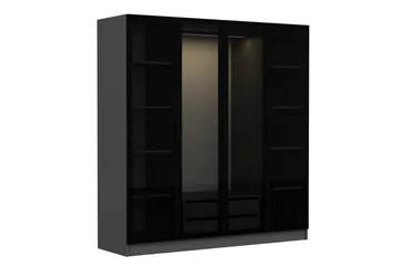 Fruitland Garderob 180 cm - Antracit - Products - Förvaring - Garderober & garderobssystem - Garderobsskåp