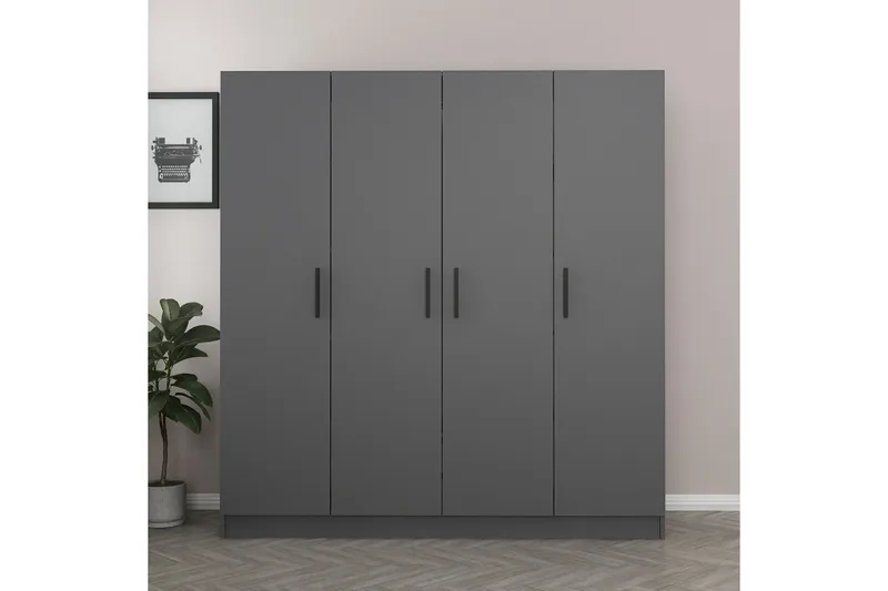 Fruitland Garderob 180 cm - Antracit - Products - Förvaring - Garderober & garderobssystem - Garderobsskåp