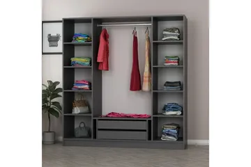 Fruitland Garderob 180 cm - Antracit - Products - Förvaring - Garderober & garderobssystem - Garderobsskåp